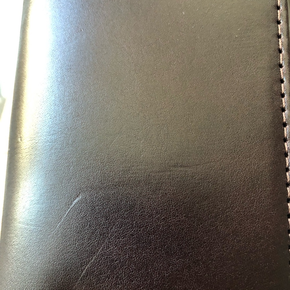 Dooney & Bourke men’s wallet, dark brown leather, trifold. - Picture 5 of 5